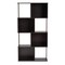 Baxton Studio Riva Dark Brown Finished Geometric Wood Bookshelf 159-9866 - alternate 6